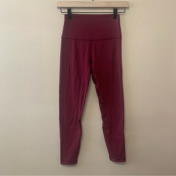 Lululemon Align Pant II *25" Deep Ruby Size 4 W5BEJS - Picture 3 of 10
